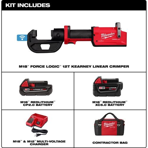 Main product image of M18 FORCE LOGIC 12T Kearney Linear Crimper Kit, 2878K-22