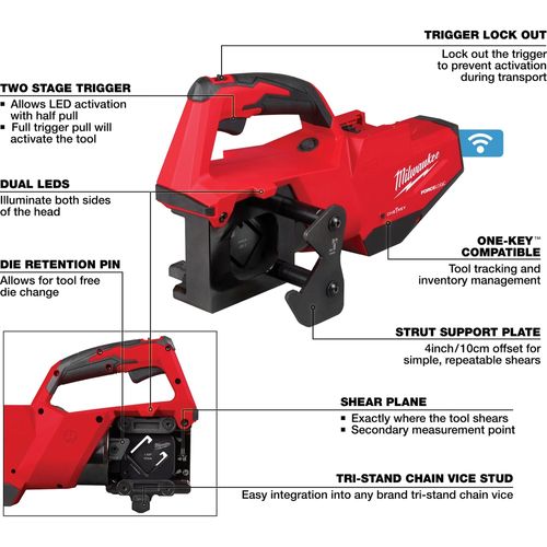 Main product image of M18 FORCE LOGIC Single Channel Strut Shear, 2933-20