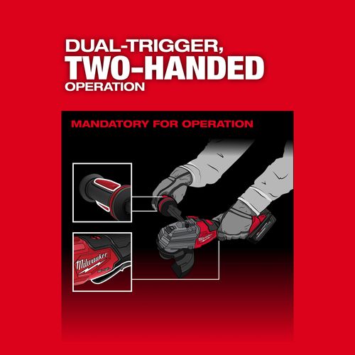 Main product image of M18 FUEL 4-1/2" / 5" Dual-Trigger Braking Grinder, 2986-20