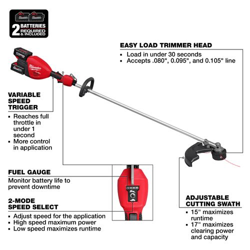 Main product image of M18 FUEL 17" Dual Battery String Trimmer Kit, 3006-22