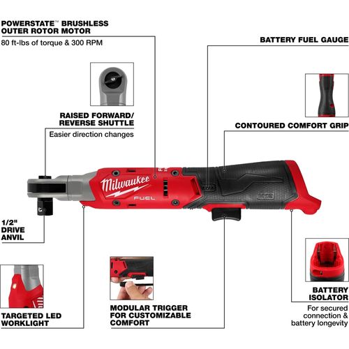 Main product image of M12 FUEL 1/2" Ratchet, 3054-20