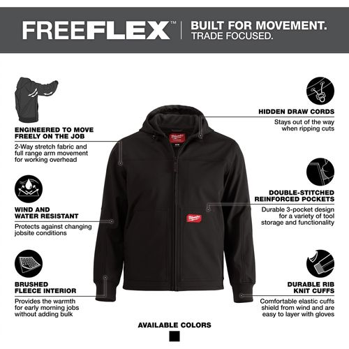Main product image of FREEFLEX Softshell Hooded Jacket (2XL) 312B-2X