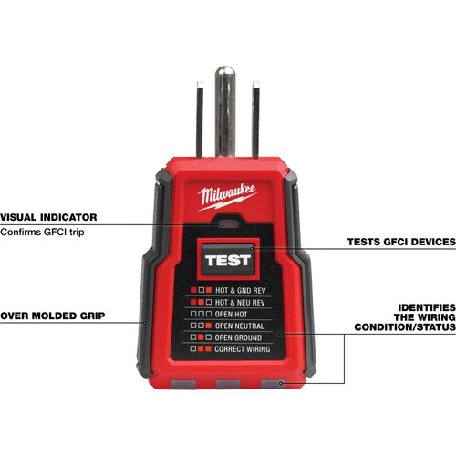 Main product image of GFCI Receptacle Tester and Voltage Detector, 3210-20