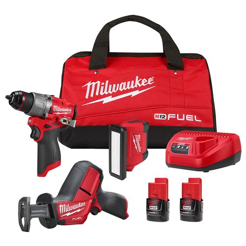 Main product image of M12 FUEL Hammer Drill, Recip Saw, Flood Light Kit