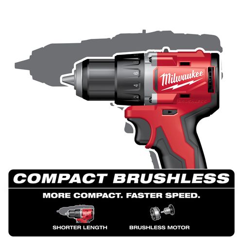 Main product image of M18 Compact Brushless 1/2" Hammer Drill/ Driver, 3601-20