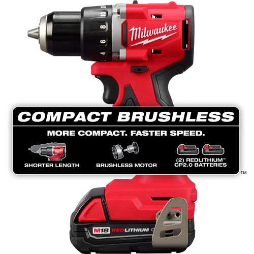 Main product image of M18 Compact Brushless 1/2" Drill/Driver Kit, 3601-21CT