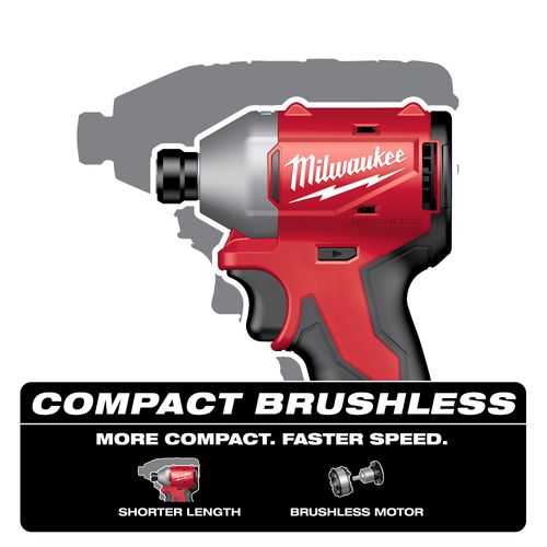 Main product image of M18 Compact Brushless 1/4" Hex Impact Driver, 3650-20