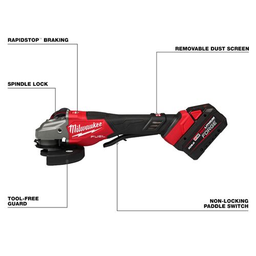 Main product image of M18 FUEL 4-1/2"- 6" Braking Grinder Kit w/ Paddle Switch