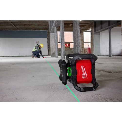 Main product image of M18 Green Interior Rotary Laser Level Kit w/ Remote/Receiver & Wall Mount Bracket, 3702-21