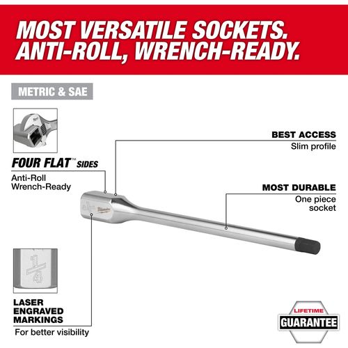 Main product image of 3/8" Drive 3/16" Long Hex Bit Socket, 45-34-1077