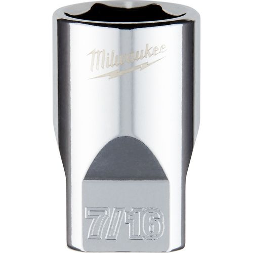 Main product image of 1/4" Drive 7/16" SAE Socket with FOUR FLAT Sides, 45-34-9008