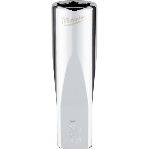 Main product image of 1/4" Drive 7/16" SAE Deep Socket with FOUR FLAT Sides, 45-34-9019