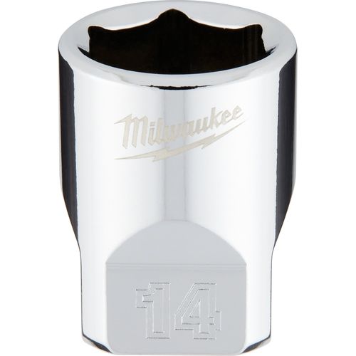 Main product image of 1/4" Drive 14mm Metric Socket with FOUR FLAT Sides, 45-34-9040