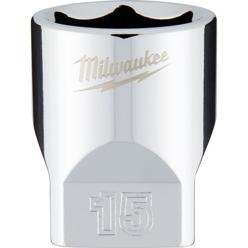 Main product image of 1/4" Drive 15mm Metric Socket with FOUR FLAT Sides, 45-34-9041