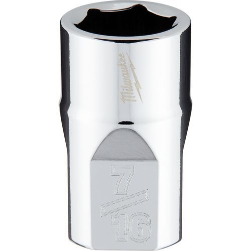 Main product image of 3/8" Drive 7/16" SAE Socket with FOUR FLAT Sides, 45-34-9063