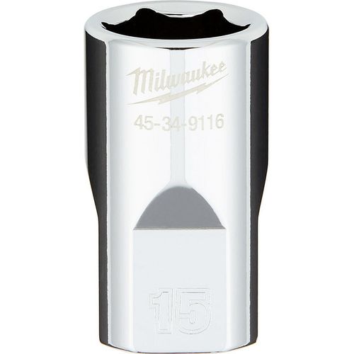 Main product image of 1/2" Drive 15MM Metric 6-Point Socket with FOUR FLAT Sides, 45-34-9116
