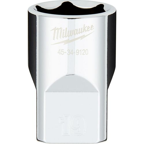 Main product image of 1/2" Drive 19MM Metric 6-Point Socket with FOUR FLAT Sides, 45-34-9120