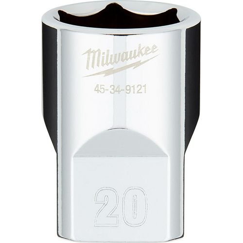 Main product image of 1/2" Drive 20MM Metric 6-Point Socket with FOUR FLAT Sides, 45-34-9121