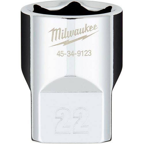 Main product image of 1/2" Drive 22MM Metric 6-Point Socket with FOUR FLAT Sides, 45-34-9123