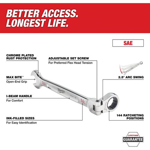 Main product image of 9/32" Flex Head Combination Wrench, 45-96-9809