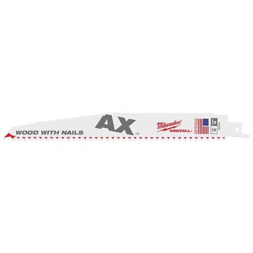 Main product image of 9" 5TPI AX Wood with Nails SAWZALL Recip Blade (10 Pack)