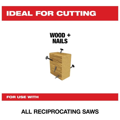 Main product image of Flush Cut SAWZALL Blade (Pack of 1), 48-00-1600