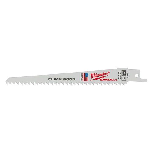 Main product image of 6" 6 TPI Fleam Ground SAWZALL Blades (5 Pk), 48-00-5015