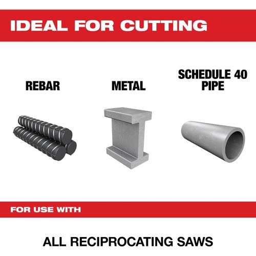 Main product image of 4" 10 TPI SAWZALL Blade for Thick Metal (Pack of 5), 48-00-5090