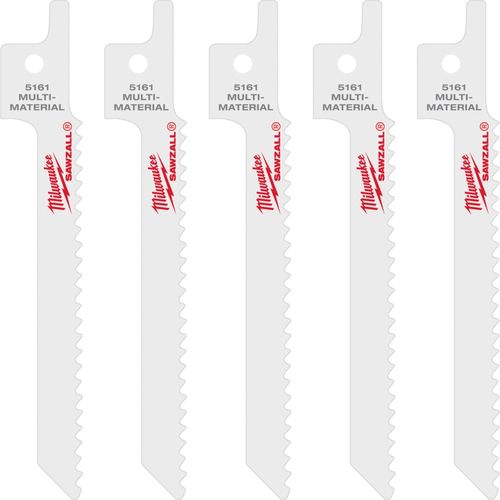 Main product image of 3-5/8" 10 TPI SAWZALL Blade for Metal Scroll (Pack of 5), 48-00-5161