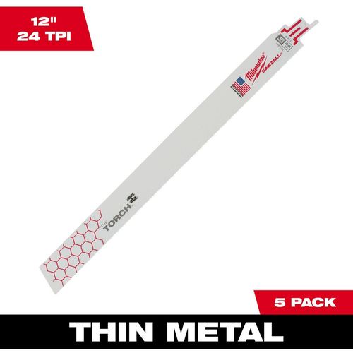 Main product image of 12" 24 TPI The Torch SAWZALL Blades (5 Pk), 48-00-5791