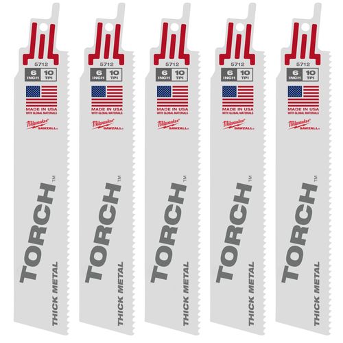 Main product image of 6" 10 TPI The Torch SAWZALL Blades (25 Pack), 48-00-8712