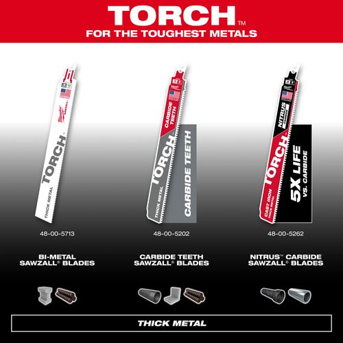 Main product image of 9" 10 TPI The Torch SAWZALL Blades (25 Pack), 48-00-8713