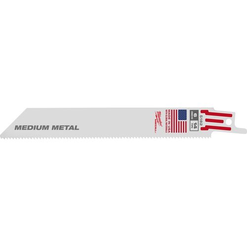 Main product image of 6" 14 TPI SAWZALL Blade for Medium Metal (Pack of 10), 48-01-2162