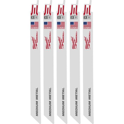 Main product image of 9" 18 TPI SAWZALL Blade for Medium Metal (Pack of 25), 48-01-2188