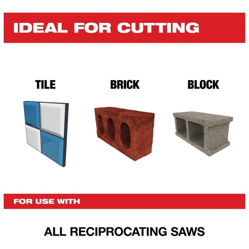 Main product image of 6" Carbide Grit SAWZALL Blade (Pack of 50), 48-01-6420