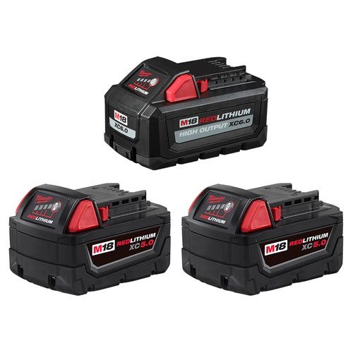 Main product image of M18 REDLITHIUM HIGH OUTPUT XC6.0 & M18 REDLITHIUM XC5.0 Battery (3 Pack)