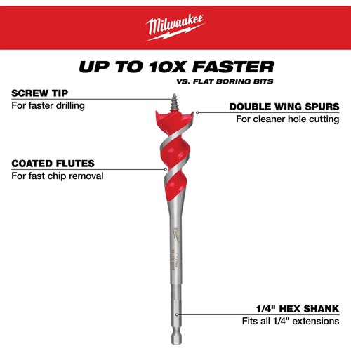 Main product image of SPEED FEED Wood Bit 3/4" x 6" , 48-13-0068