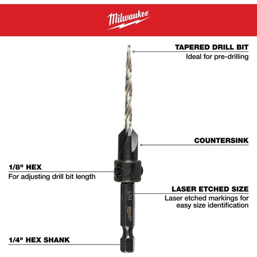 Main product image of 7/32" #12 Countersink Drill Bit, 48-13-5004