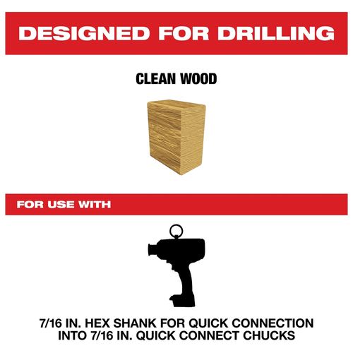 Main product image of SHOCKWAVE Impact Duty 15/16" x 24" Lineman's Auger Bit, 48-13-6809