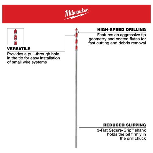 Main product image of 1/2" x 18" Bellhanger Bit, 48-13-7249