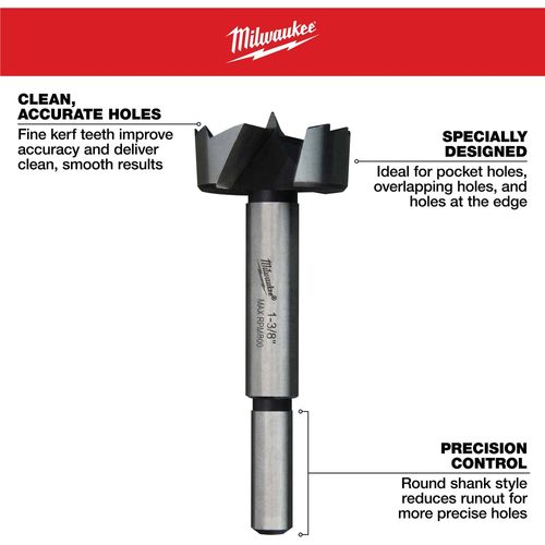 Main product image of 1-3/8" Forstner Bit, 48-14-1374