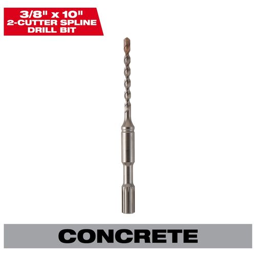 Main product image of Spline Bit 2-Cutter 3/8" x 10", 48-20-4037