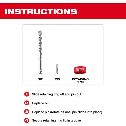 Main product image of SDS Max One-Piece Core Bit Centering Bit Kit, 48-20-5498