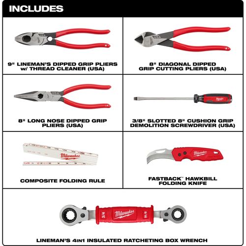 Main product image of 7 Piece Power Utility Hand Tool Set, 48-22-0143