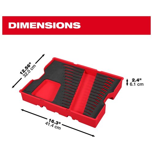 Main product image of 15 Piece SAE Combination Wrench Set with Tray for PACKOUT Drawers, 48-22-0155