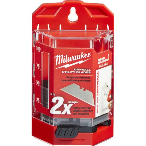 Main product image of 50 Piece Drywall Utility Knife Blades w/ Dispenser, 48-22-1953