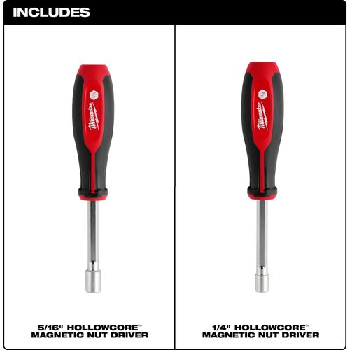 Main product image of 2 Piece SAE HollowCore Magnetic Nut Driver Set, 48-22-2542
