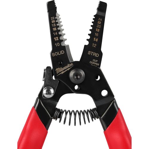Main product image of 10-24 AWG Compact Dipped Grip Wire Stripper & Cutter, 48-22-3043