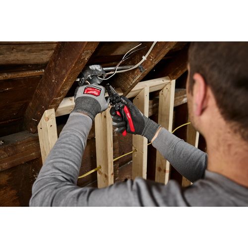 Main product image of 10-28 AWG Multi-Purpose Dipped Grip Wire Stripper & Cutter w/ Reinforced Head, 48-22-3052