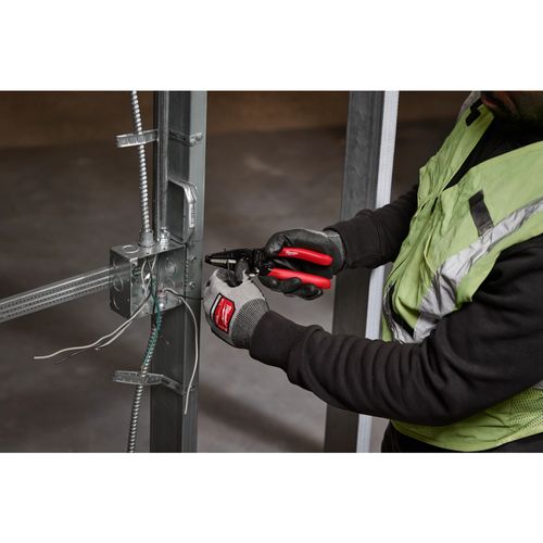 Main product image of 10-28 AWG Multi-Purpose Dipped Grip Wire Stripper & Cutter w/ Reinforced Head, 48-22-3052